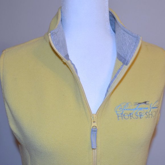 8/$20 SO ... GSJC PA National Horse Show Yellow Fleece Childs Riding Vest - Picture 7 of 9